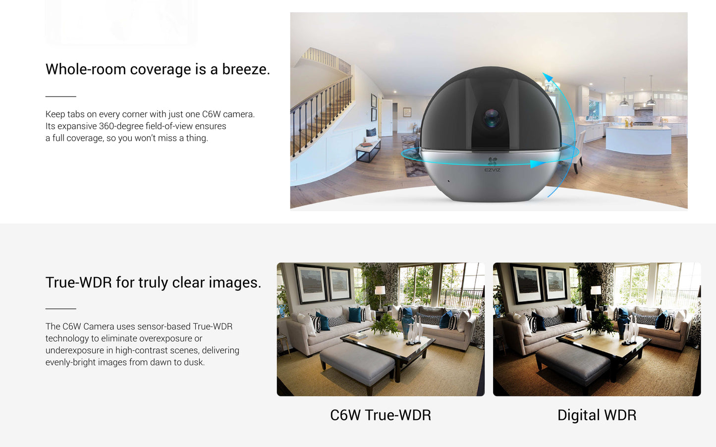 C6w Indoor Pan & Tilt Wi-Fi Camera